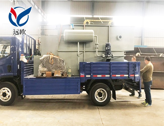 養(yǎng)殖污水處理設(shè)備溶氣氣浮機(jī)發(fā)貨現(xiàn)場